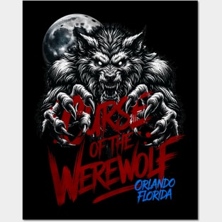 The Curse of the Werewolf Orlando Florida Theme Park Posters and Art